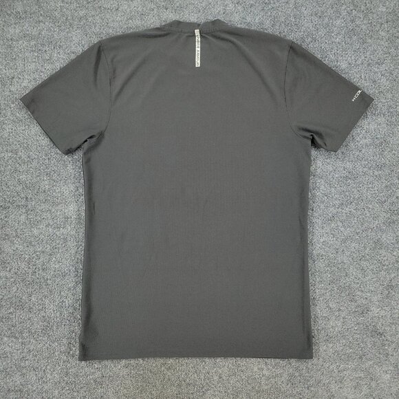 Under Armour Shirt Men Medium Gray HeatGear Logo Graphic Tee Short Sleeve Adult - Picture 8 of 14